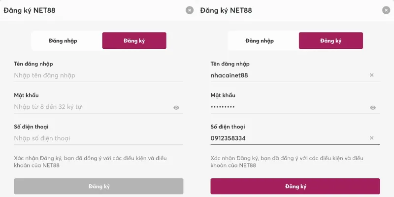 Chi tiết cách đăng nhập Net88